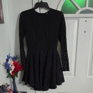 Skater Black Lace Dress
